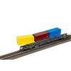 PIKO 24634 – Wagon platforma Sgnss ČD z 3 kontenerami, Epoka VI (H0, 1:87)